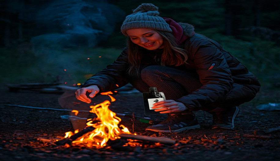 Firestarter Gel at Campsite